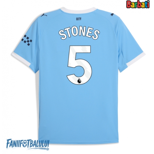 Manchester City John Stones #5 Tricou Fotbal Replică 2025-26 Barbati Acasa Manchester City John Stones #5 Tricou Fotbal Replică 2025-26 Barbati Acasa